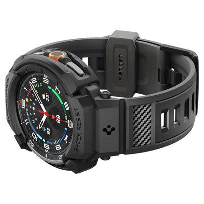 Custodia Spigen Rugged Armor Pro per Samsung Galaxy Watch8 Classic, Nera Opaca ACS10013