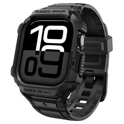 Custodia Spigen Rugged Armor Pro V2 per Apple Watch Series 10 / 11 42mm, Nera Opaca ACS10494