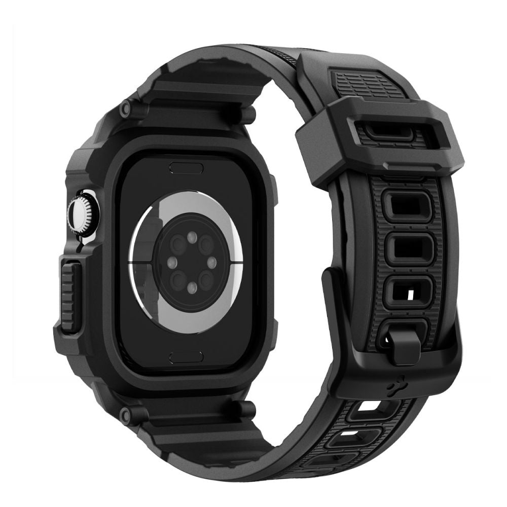 Custodia Spigen Rugged Armor Pro V2 per Apple Watch Series 10 / 11 42mm, Nera Opaca ACS10494