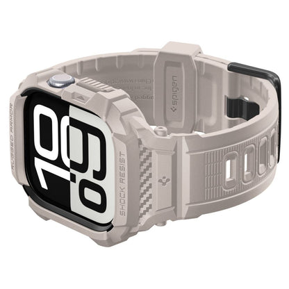 Custodia Spigen Rugged Armor Pro V2 per Apple Watch Series 10 / 11 46mm, Beige ACS10506