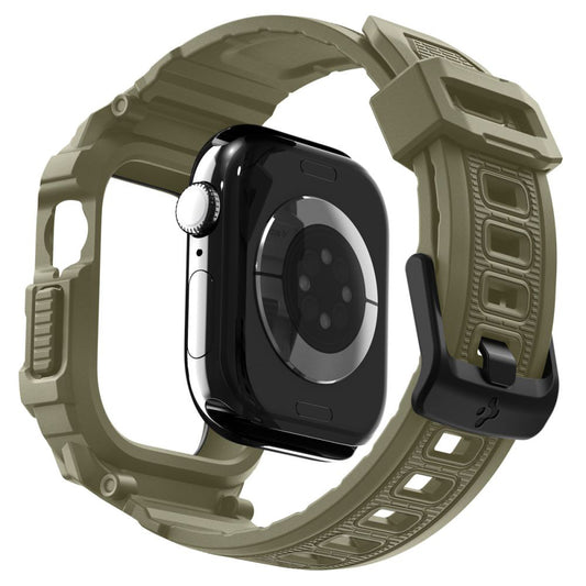 Custodia Spigen Rugged Armor Pro V2 per Apple Watch Series 10 46mm, Kaki