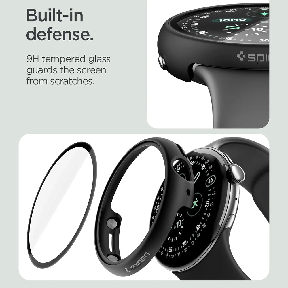 Custodia Spigen Thin Fit 360 per Google Pixel Watch 45mm Series, Nera ACS11746