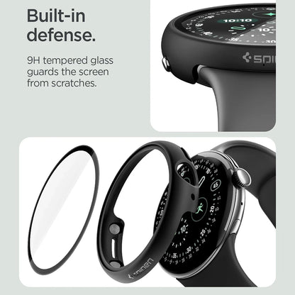 Custodia Spigen Thin Fit 360 per Google Pixel Watch 45mm Series, Nera ACS11746