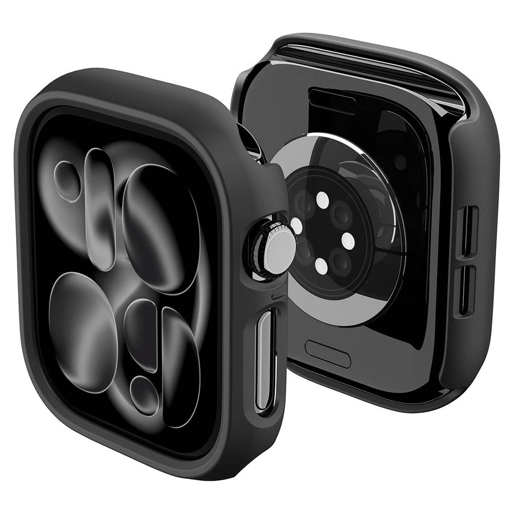 Custodia Spigen Thin Fit per Apple Watch 12 46mm, Nera ACS11890