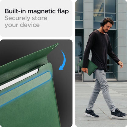 Custodia Spigen Valentinus per Laptop 15inch - 16inch, Verde