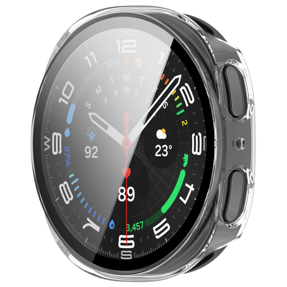 Custodia Tech-Protect Defense per Samsung Galaxy Watch9 / Watch8 40mm, Set 2 pezzi, Nera / Trasparente