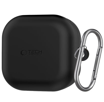 Tech-Protect Silicone Hook Case for Samsung Galaxy Buds4 / Buds4 Pro, Black
