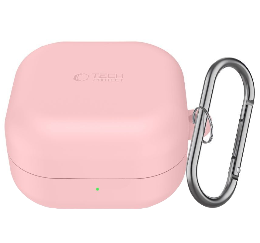 Custodia Tech-Protect Silicone Hook per Samsung Galaxy Buds4 / Buds4 Pro, Rosa