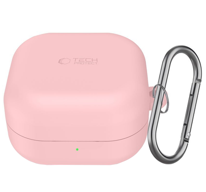 Custodia Tech-Protect Silicone Hook per Samsung Galaxy Buds4 / Buds4 Pro, Rosa