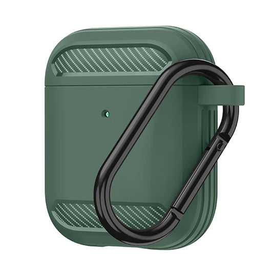 Custodia Techsuit Carbon per Apple AirPods Gen 2 / Gen 1, Verde