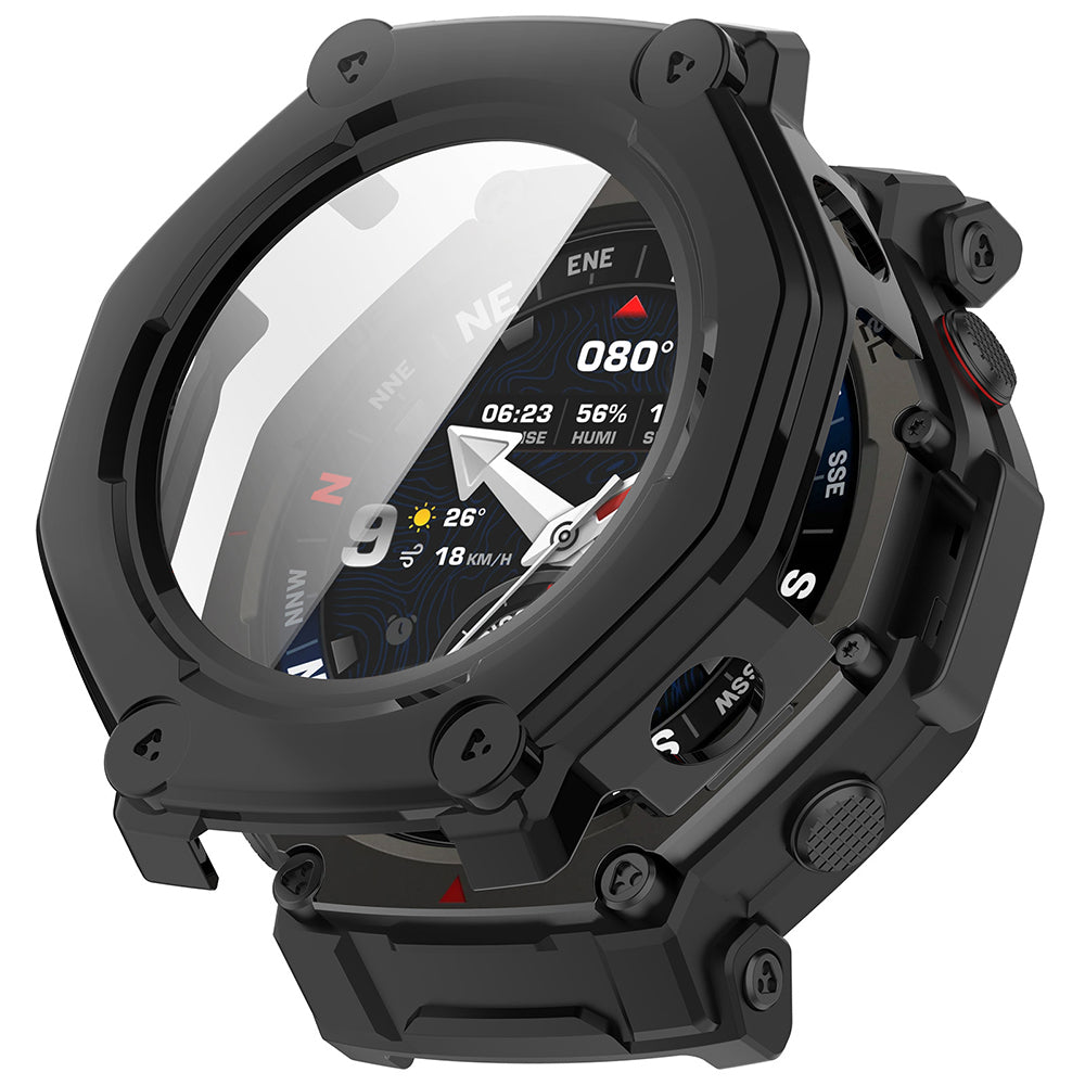 Custodia Techsuit Defense360 Pro per Amazfit T-Rex 3 Pro, Nera