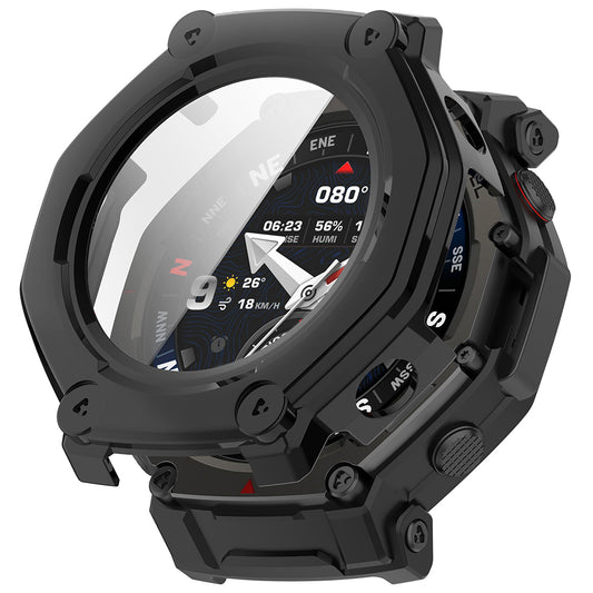 Custodia Techsuit Defense360 Pro per Amazfit T-Rex 3 Pro, Nera