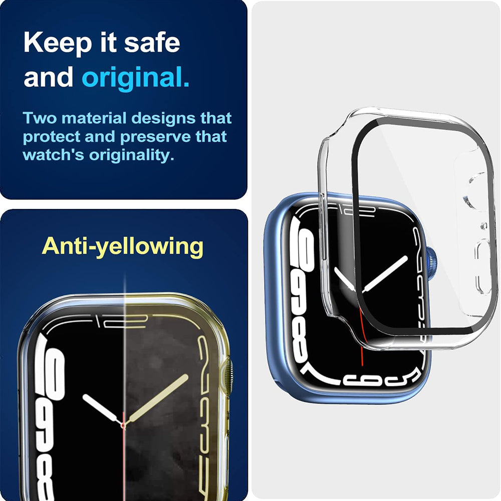 Custodia Techsuit Defense360 Pro per Apple Watch 7 41mm Series, Trasparente