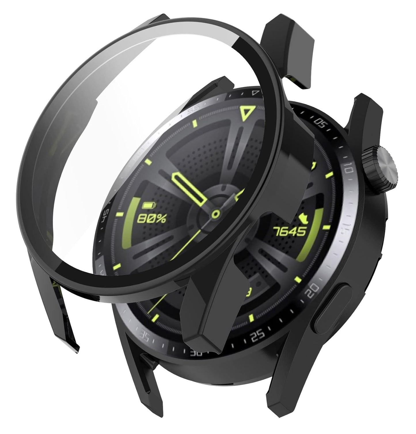 Custodia Techsuit Defense360 Pro per Huawei Watch GT 3 46mm, Nera