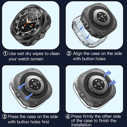Custodia Techsuit Defense360 Pro per Samsung Galaxy Watch Ultra, Trasparente