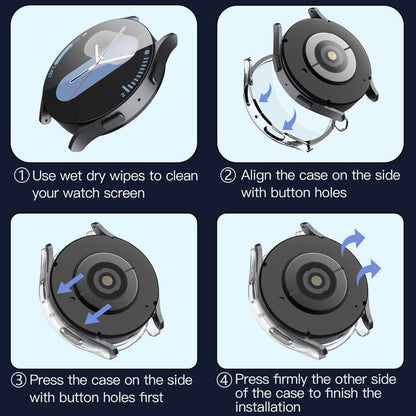 Custodia Techsuit Defense360 Pro per Samsung Galaxy Watch7 40mm, Trasparente