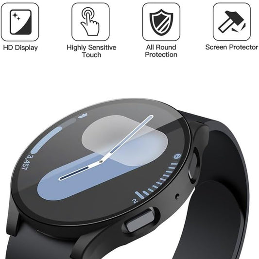 Custodia Techsuit Defense360 Pro per Samsung Galaxy Watch7 44mm, Nera
