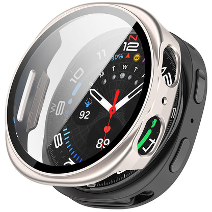 Custodia Techsuit Defense360 Pro per Samsung Galaxy Watch8 44mm, Argento Perla