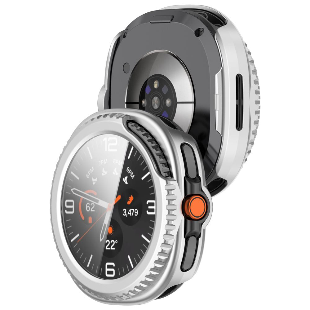 Custodia Techsuit Defense360 Pro per Samsung Galaxy Watch8 Classic, Argento