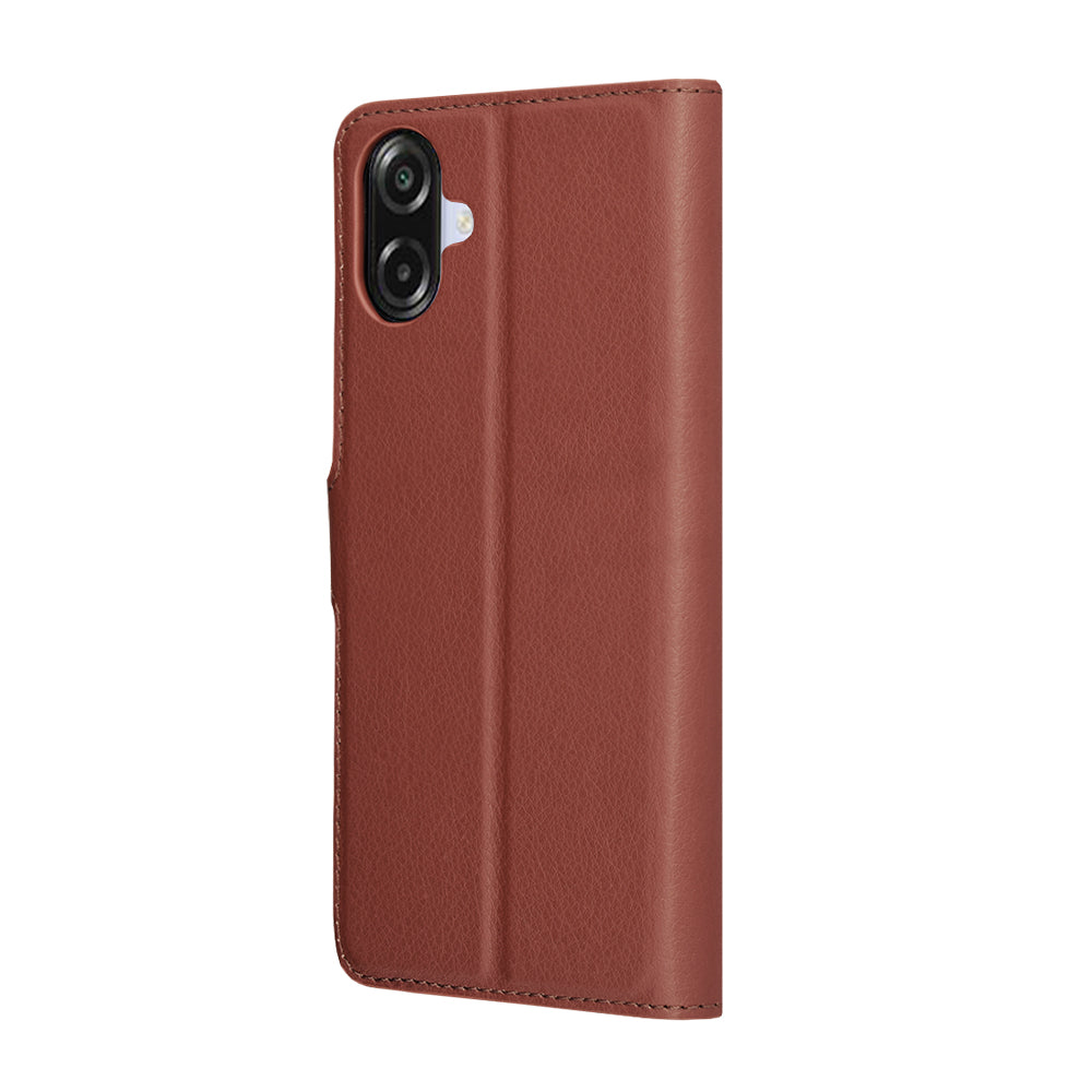 Custodia per Samsung Galaxy A07 4G A075, Techsuit, Leather Folio, Marrone