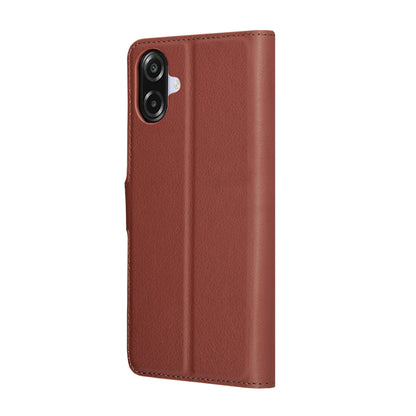 Custodia per Samsung Galaxy A07 4G A075, Techsuit, Leather Folio, Marrone