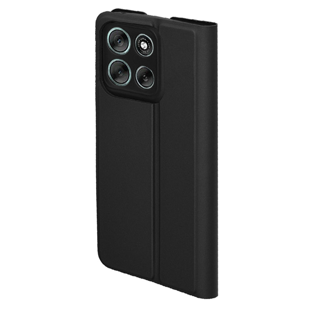 Custodia per Motorola Moto G56, Techsuit, Magskin Book, Nera