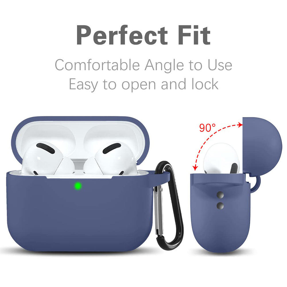 Custodia Techsuit Silicone per Apple AirPods Pro Series, Blu Navy