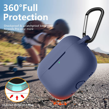 Custodia Techsuit Silicone per Apple AirPods Pro Series, Blu Navy