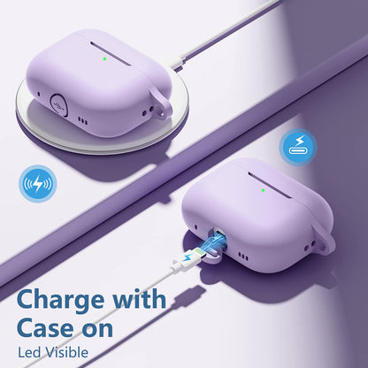 Custodia Techsuit Silicone per Apple AirPods Pro Series, Viola