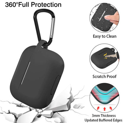 Custodia Techsuit Silicone per Apple AirPods Pro Series, Nera