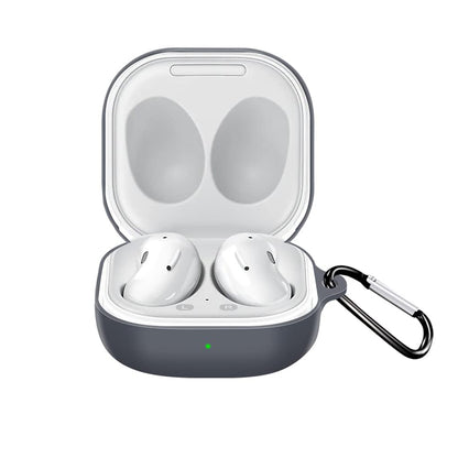 Custodia Techsuit Silicone per Samsung Galaxy Buds FE / Buds2 Pro / Buds2 / Buds Pro / Buds Live, Nera
