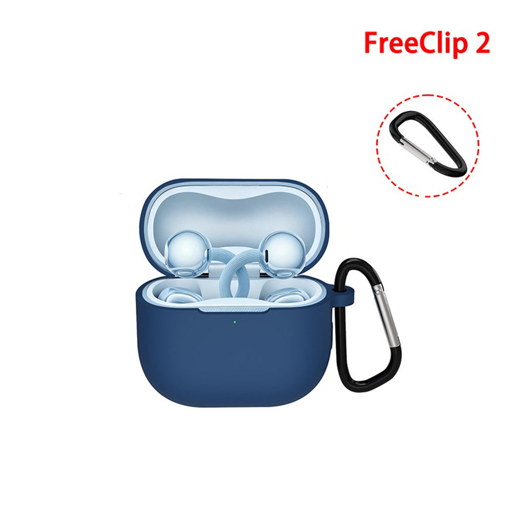 Custodia Techsuit Silicone per Huawei FreeClip 2, Nera
