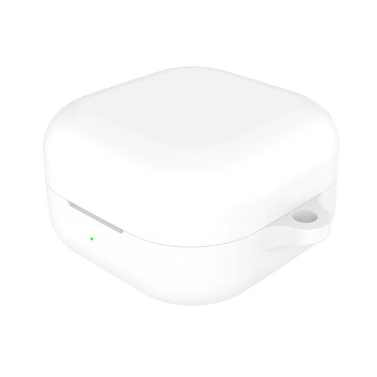 Custodia Techsuit Silicone per Samsung Galaxy Buds4 / Buds4 Pro, Bianca