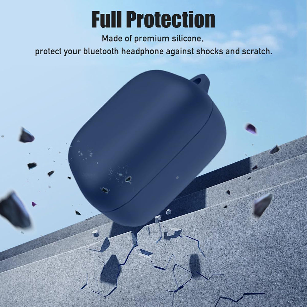 Custodia Techsuit Silicone per Samsung Galaxy Buds4 / Buds4 Pro, Blu