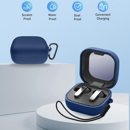 Custodia Techsuit Silicone per Samsung Galaxy Buds4 / Buds4 Pro, Nera