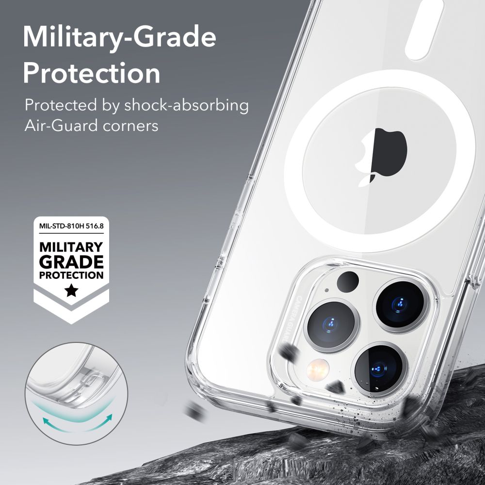 Custodia MagSafe per Apple iPhone 14 Pro Max, ESR, Ch Halolock, Trasparente