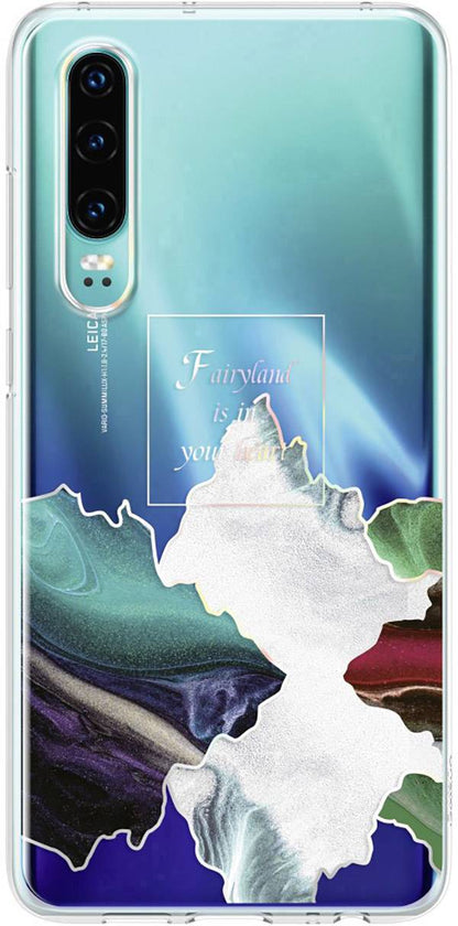 Custodia per Huawei P30, Glacial Fairyland, Trasparente 51993010