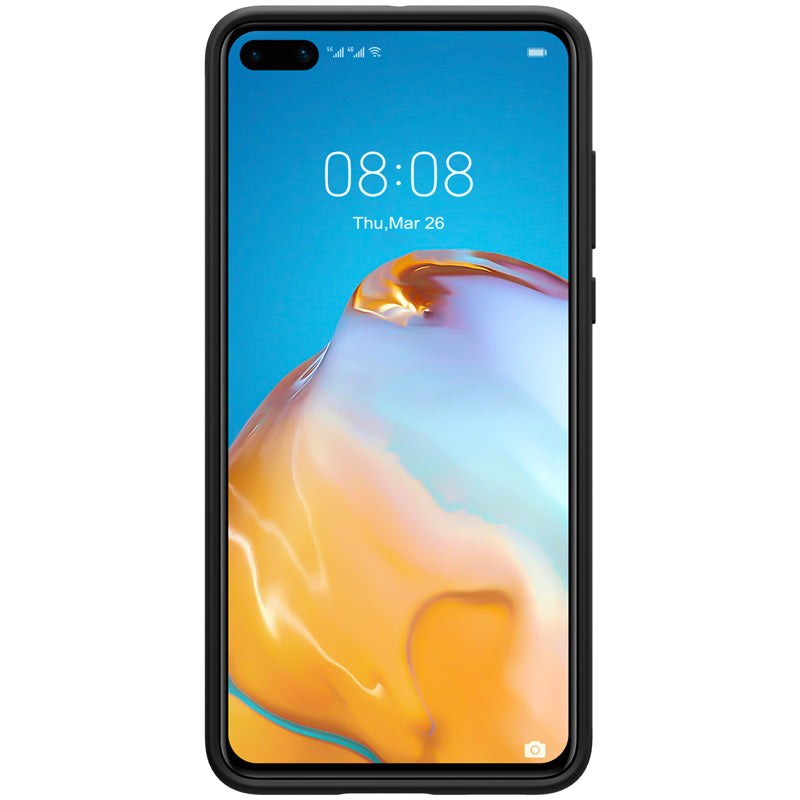 Custodia per Huawei P40, Nillkin, Flex Pure Liquid Silicone, Nero