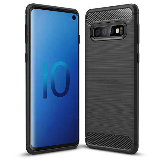 Custodia per Samsung Galaxy A50s A507 / A30s A307 / A20 A205 / A50 A505 / A30 A305, OEM, Carbonio, Nera