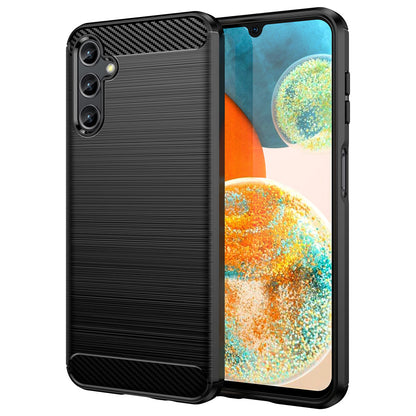 Custodia per Samsung Galaxy A14 A145 / A14 5G A146, OEM, Carbonio, Nera