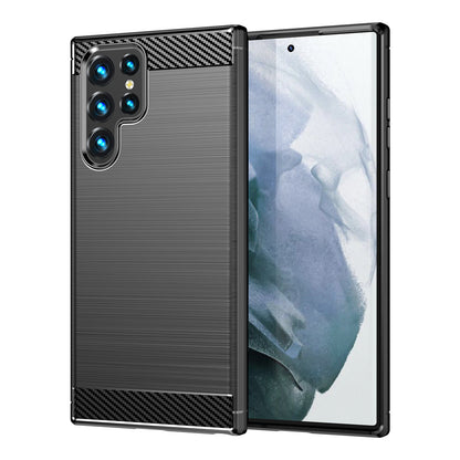 Custodia per Samsung Galaxy S23 Ultra S918, OEM, Carbonio, Nera