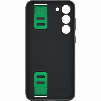 Custodia per Samsung Galaxy S23+ S916, impugnatura in silicone, nero EF-GS916TBEGWWW