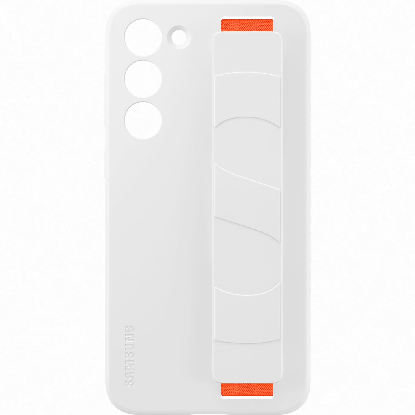 Custodia per Samsung Galaxy S23+ S916, impugnatura in silicone, bianco EF-GS916TWEGWWW