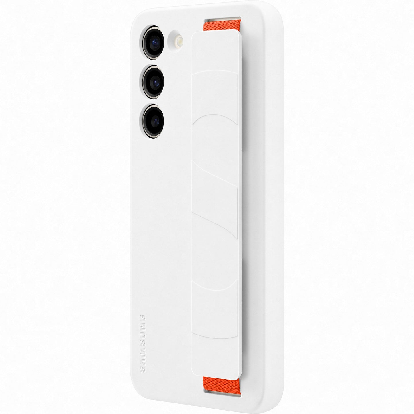 Custodia per Samsung Galaxy S23+ S916, impugnatura in silicone, bianco EF-GS916TWEGWWW