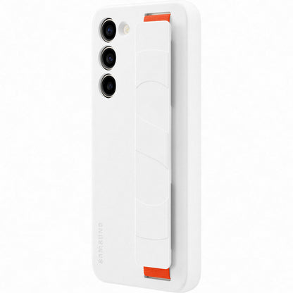 Custodia per Samsung Galaxy S23+ S916, impugnatura in silicone, bianco EF-GS916TWEGWWW