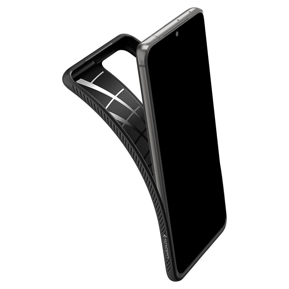 Custodia per Samsung Galaxy S21 Ultra 5G G998, Spigen, Liquid Air, Nero SPN1456BLK SPN1456BLK