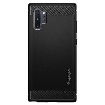 Custodia per Samsung Galaxy Note 10+ 5G N976 / Note 10+ N975, Spigen, Rugged Armour, Nero 627CS27331