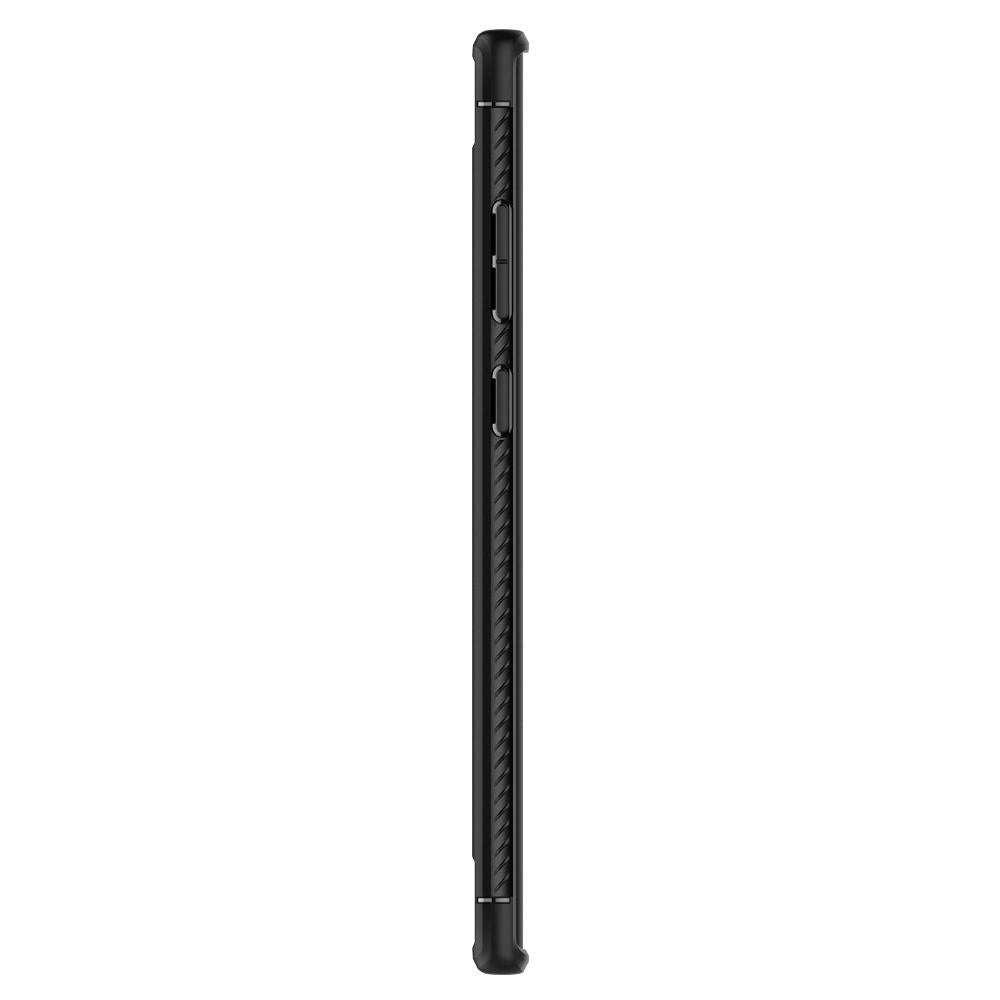 Custodia per Samsung Galaxy Note 10+ 5G N976 / Note 10+ N975, Spigen, Rugged Armour, Nero 627CS27331