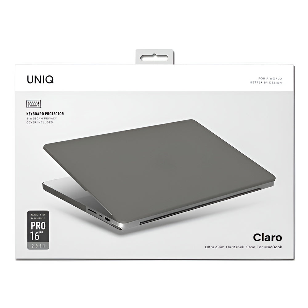 Custodia UNIQ Claro per Apple MacBook Pro 16 pollici (2026) / (2024) / (2023) / (2021), Grigio Opaco