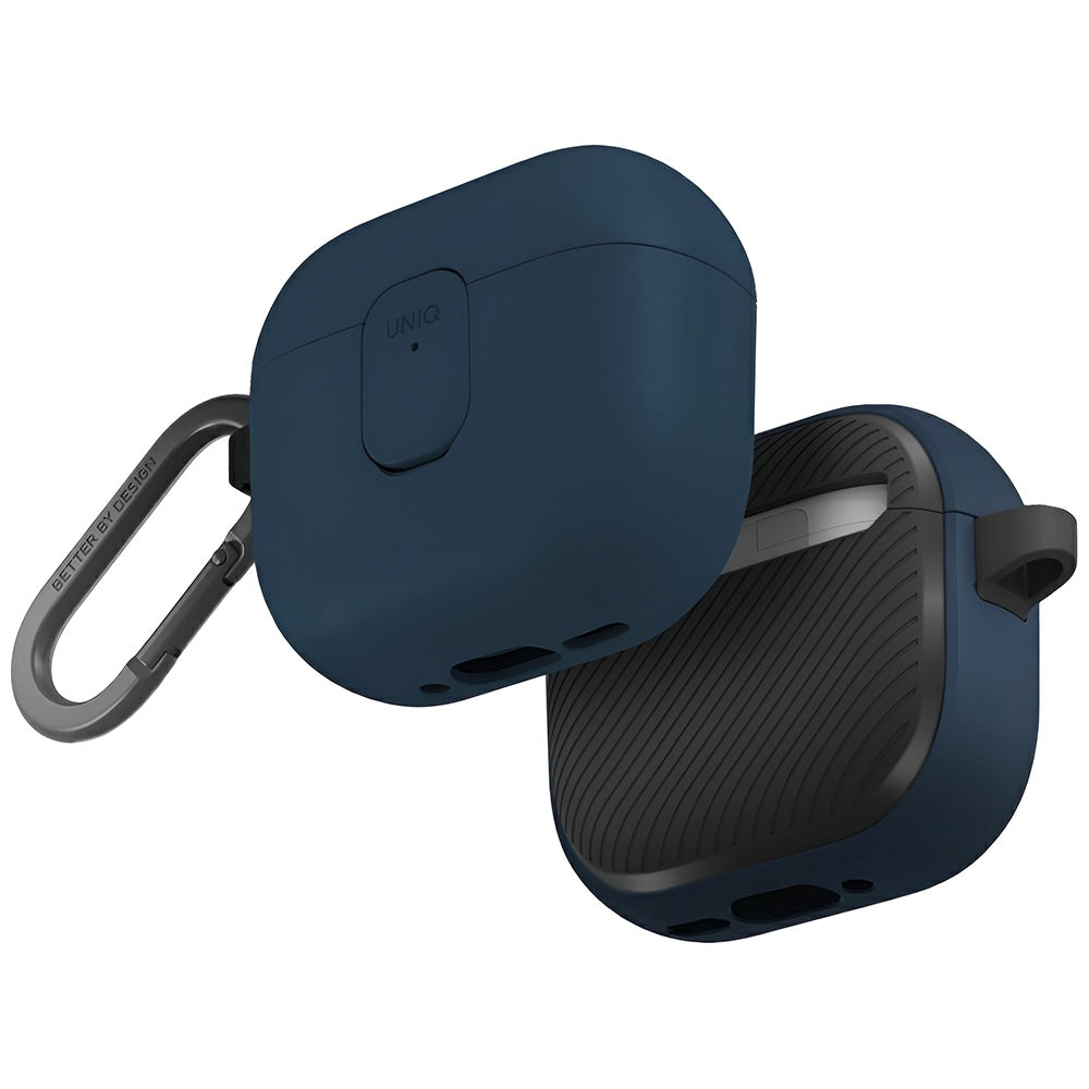 Custodia UNIQ Clyde per Apple AirPods 4, Blu Nero